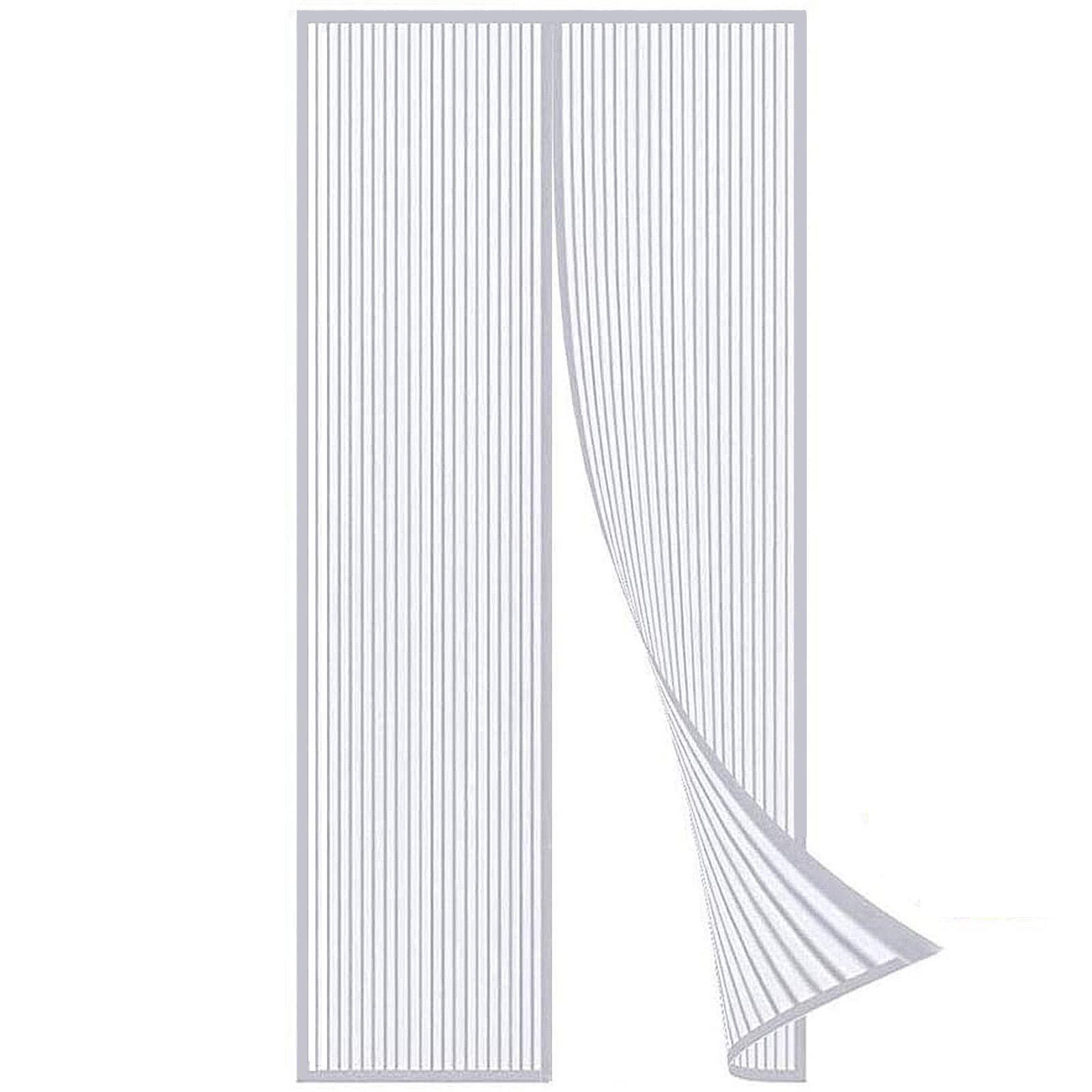 Magnetic Screen Door, Mesh Fly Curtain, Magnetic Top to Bottom Shuts Automatically, Keep Fresh Air in, Suitable for Door and Window Customizable