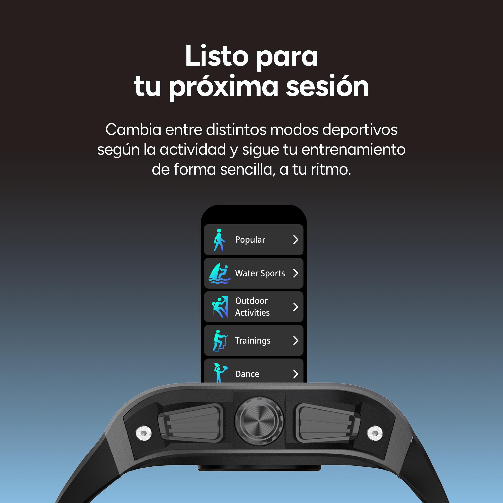 KSIX Smartwatch Hero 2 Go - Reloj Inteligente Hombre con Llamadas y Whatsapp, Pantalla Curva 1.76", Monitor de Salud, Sumergible IP68, Compatible con iPhone® y Android® - Negro