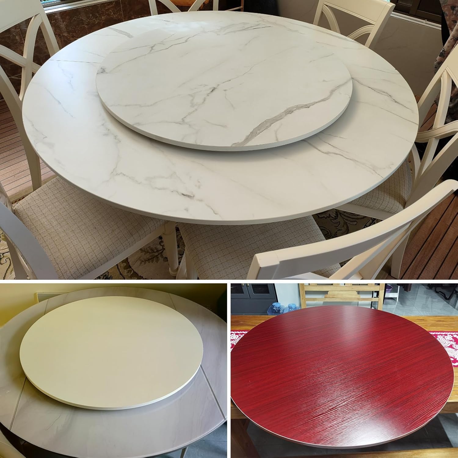 ダイニングテーブル ターンテーブル 回転ディナープレート 回転テーブル 中華 重い レイジースーザン、円卓用 装飾回転台 360度