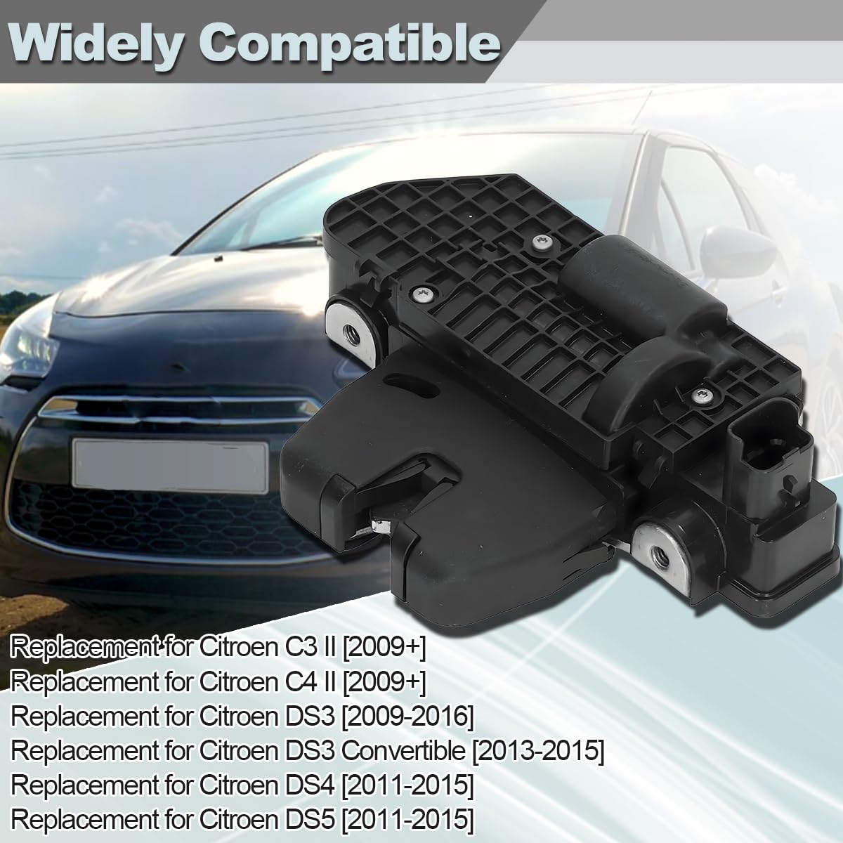 ZAMDOE 9684648680 Attuatore Blocco Chiusura Bagagliaio per Peugeot 208 [2012+] 2008 [2013+] 3008 5008 508 SW per Citroen C3 II C4 II [2009+] DS3 Cabrio DS4 DS5 Sostituisci Accessori Auto 8719F8