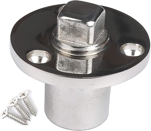 MX Tapón de drenaje de garboard, tapón de drenaje de barco marino de acero inoxidable para barco de 1 pulgada o 1.21 pulgadas