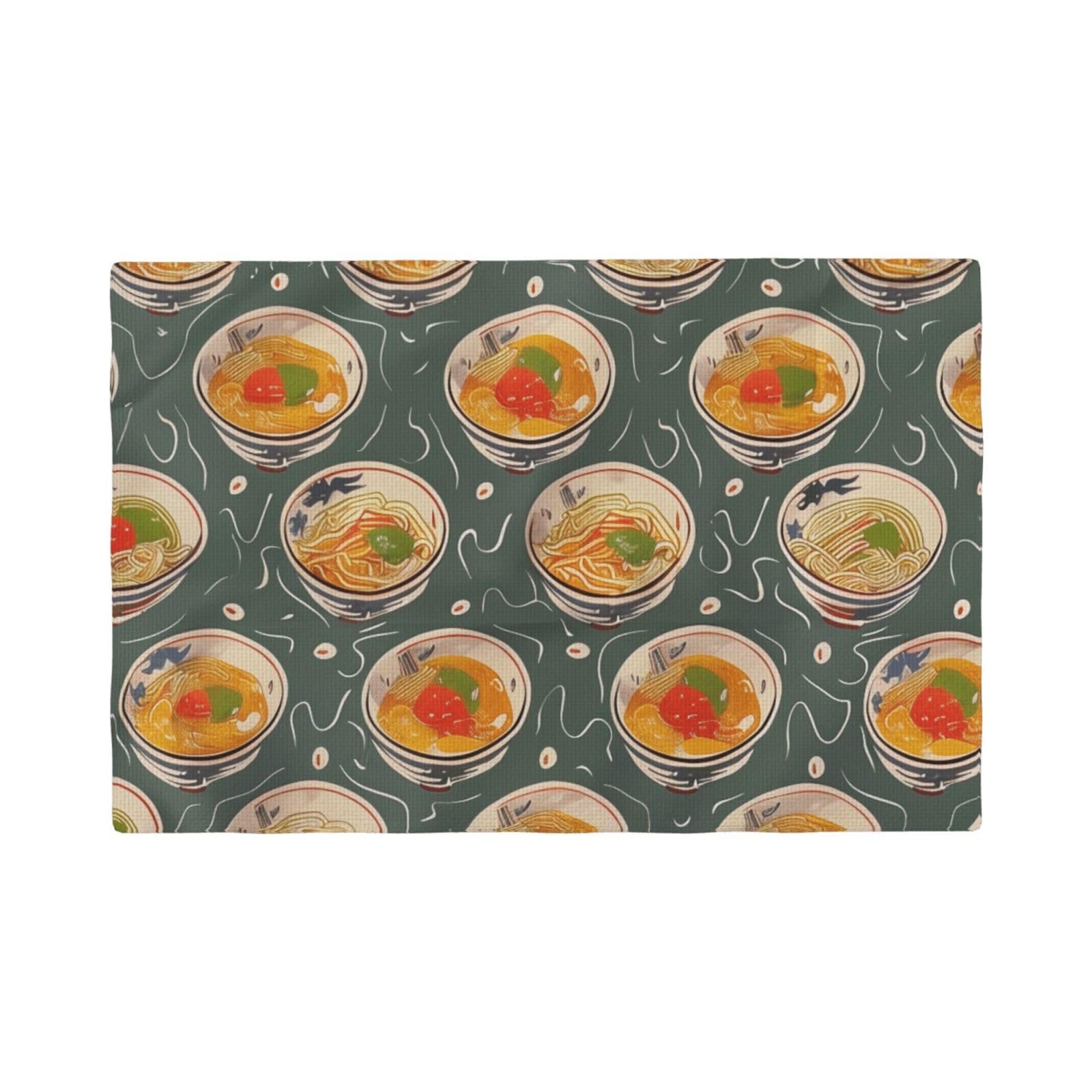 Sets de table motif nouilles pour vos soirées ramen entre amis et repas asiatiques thématiques
