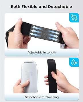 Kawaye VR Waist Belt Battery Pack for Meta Quest 3S/3/2, 12000mAh Wearable Battery Pack with Magnetic Strap, 20W Output, 5-7 Hours Extended Playtime for Oculus VR Headset-MQ0001