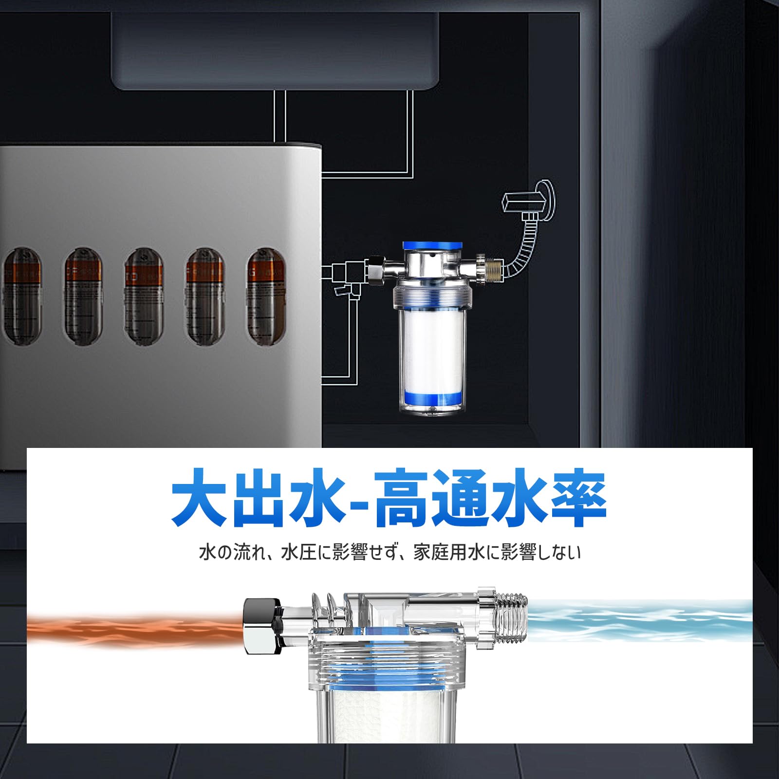 Amazon | Dazzlestar 浄水器 蛇口 シャワー 浄水フィルター 不純物除去 Amazon | Dazzlestar 浄水器 蛇口 シャワー 浄水フィルター 不純物除去
