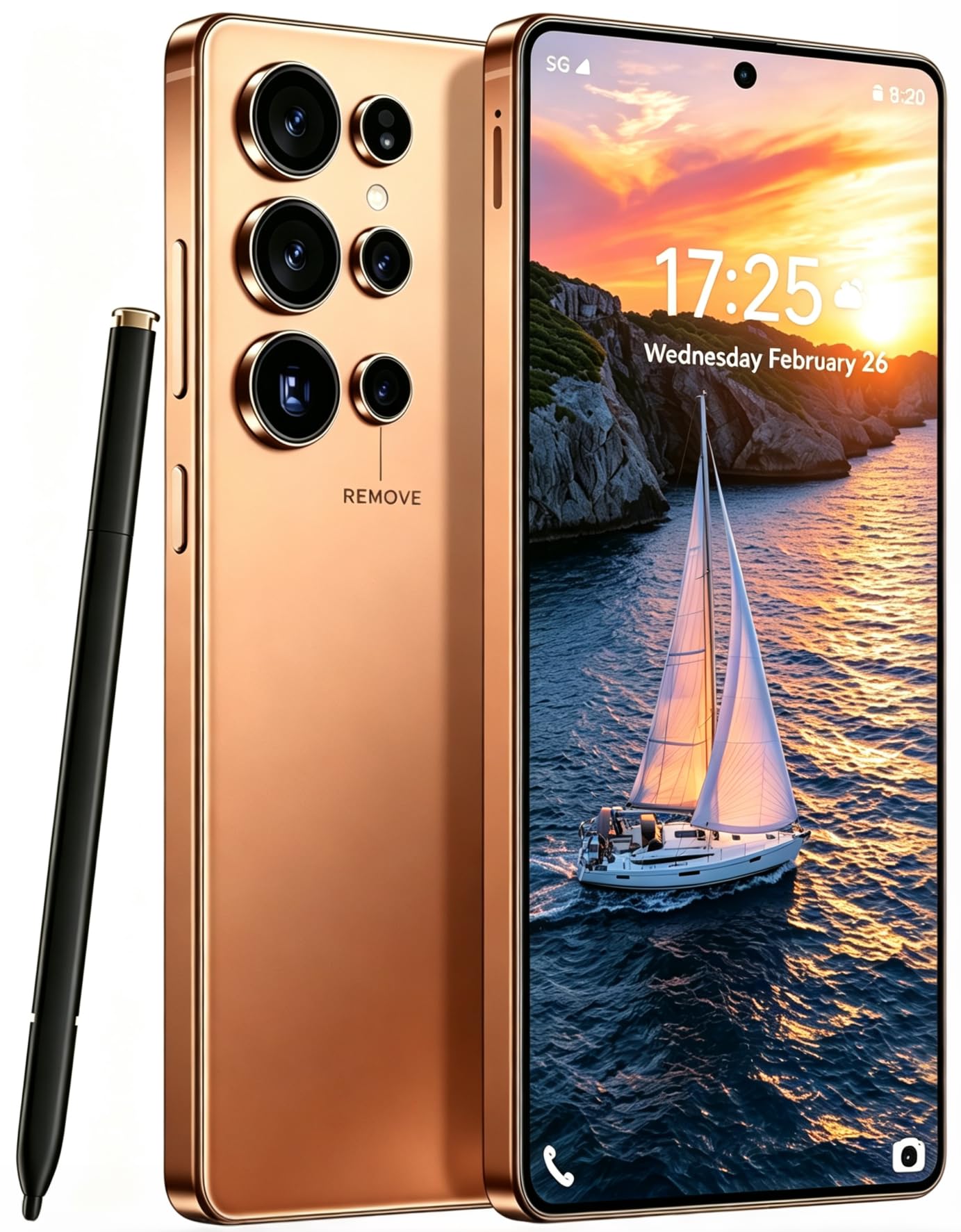 C25 Ultra Phone 8GB+256GB Unlocled Phones 6.8" HD 120Hz Display