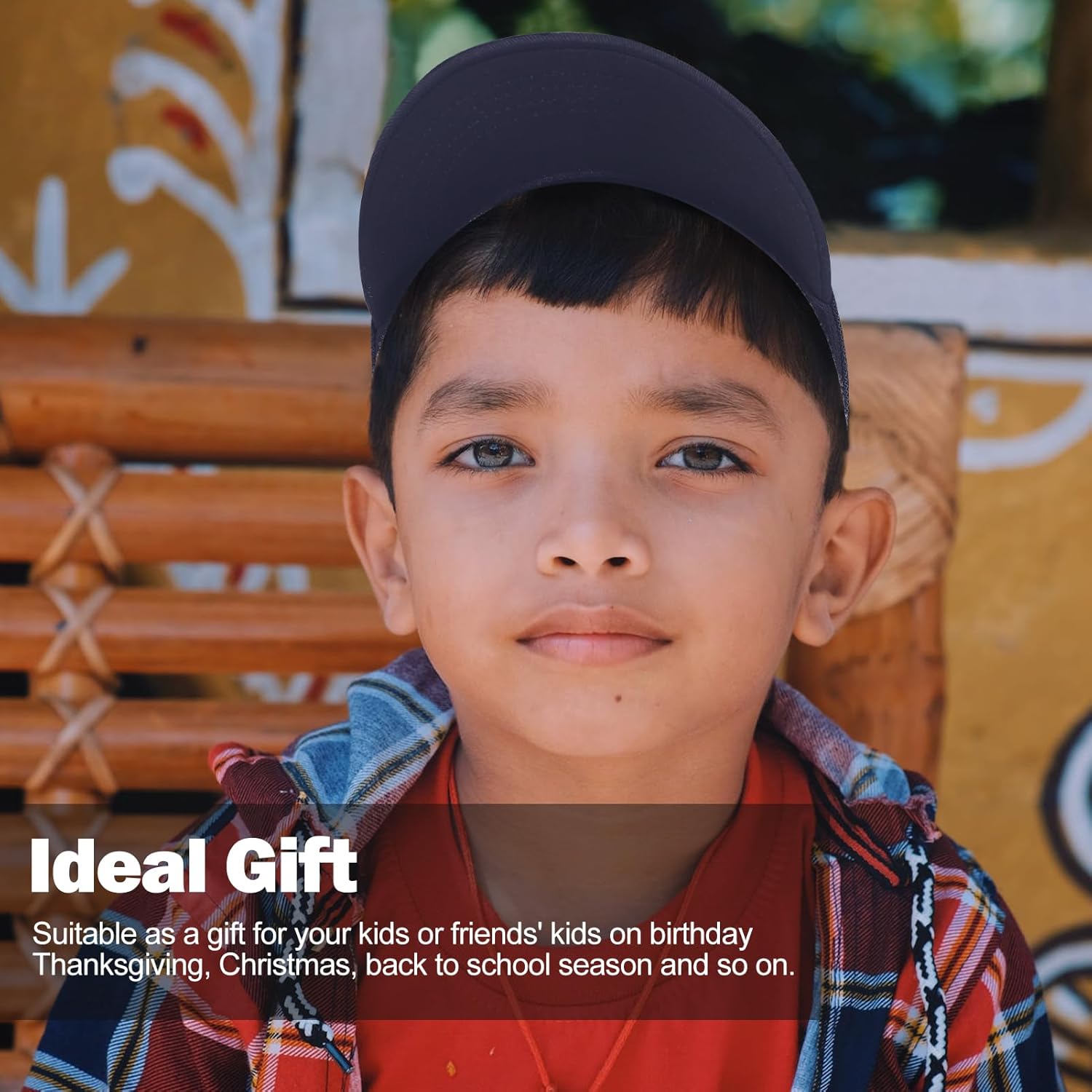 Kids American Flag Baseball Cap Boys Girls Mesh Baseball Hat, Toddler Embroidery Trucker Hat for Age 3-14 Years - Image 7