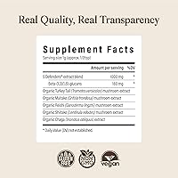 Vista 8 de Real Mushrooms 5 Defenders - Complejo de hongos en polvo, extracto orgánico de hongos de Chaga, Reishi, cola de pavo, mezcla de hongos Maitake