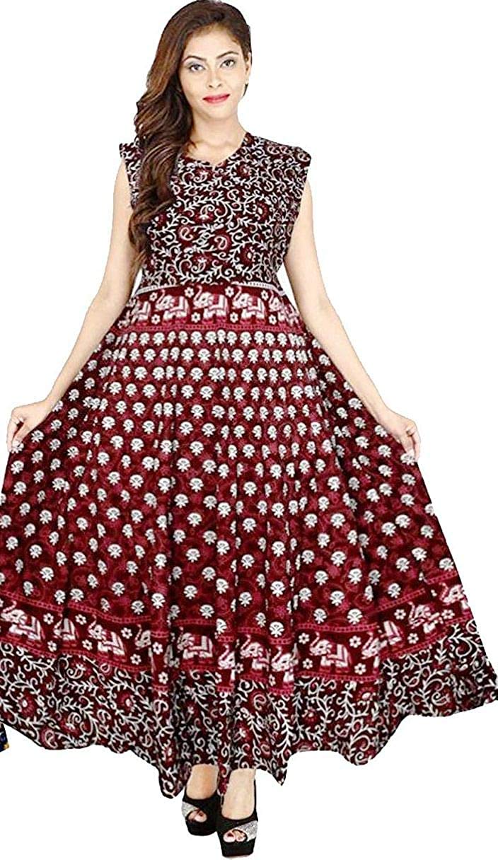 Cotton Women's Long Maxi Dress Long Sleeves Casual (L-XXL) T-picture-54