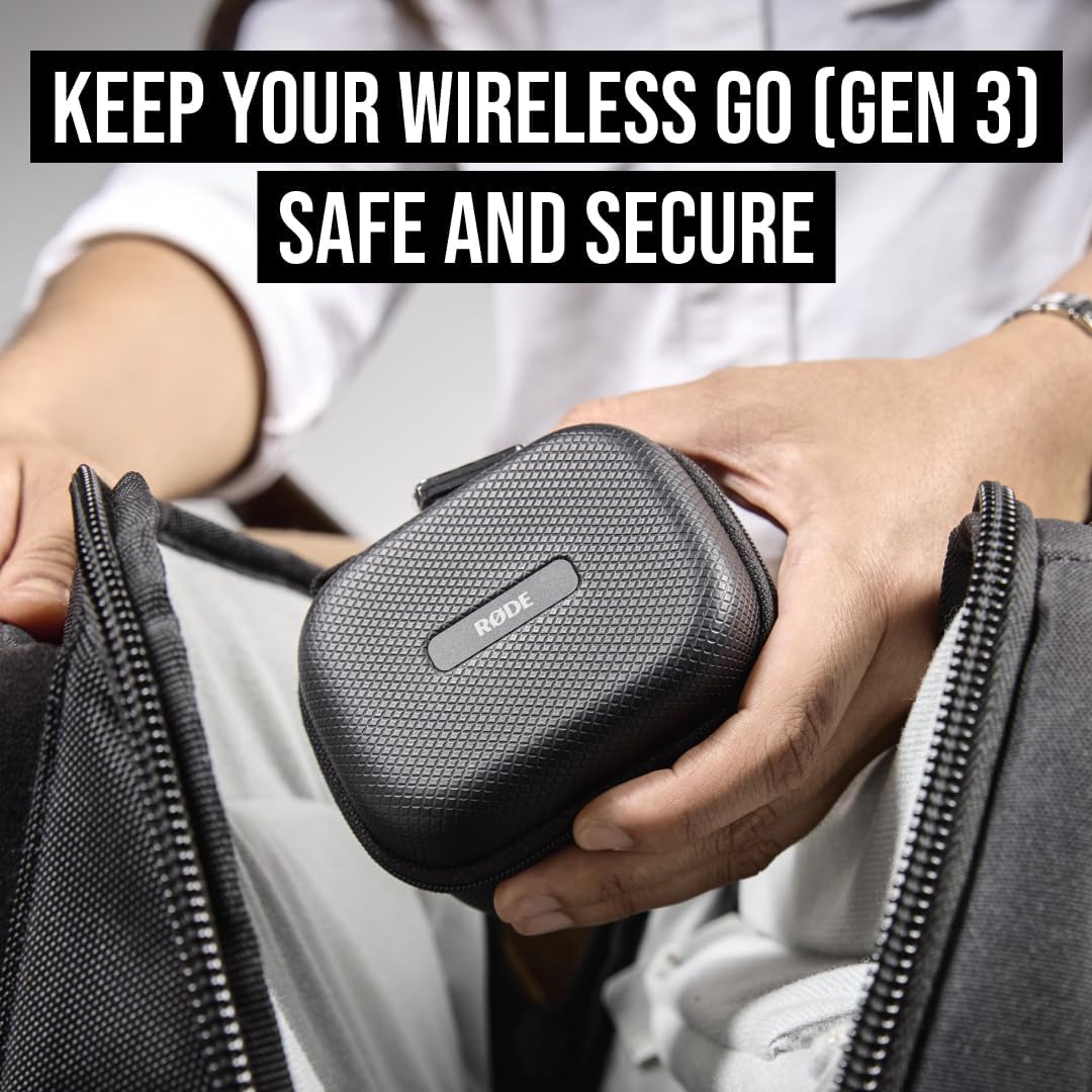 RØDE Charge Case+ | Charging Case for the Wireless GO (Gen 3) with Two Full Extra Recharges for 21 Hours Total Battery Life and Data Transfer