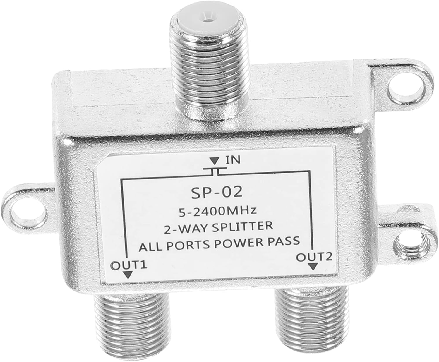 Two splitters satellite dish satellite cable splitter 2 way