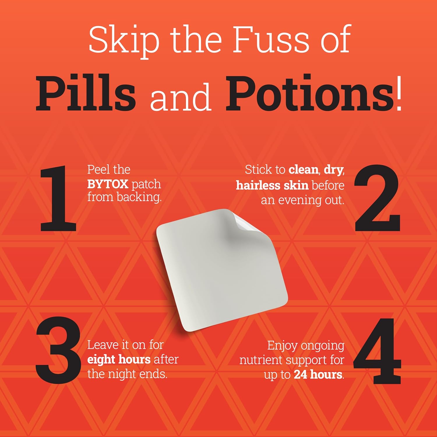 Bytox Recovery Patches with 12 Active Ingredients | Vitamin Patch with Nutrients, Antioxidants, & Hydration Support for Active Lifestyles | Up to 24-Hour Action | Made in the USA (Pack of 10)