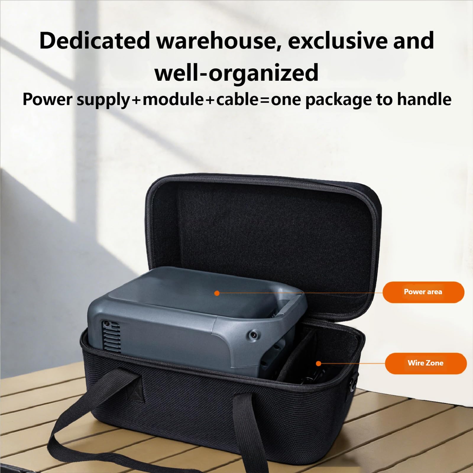 Organizer Tasche für Power 1000 Miniatur Gadgets Tasche Schlanke Eva Außenseite mit verstärkten Ecken und geräumigem Innenraum Permanente Eva Batterie Aufbewahrungsbox