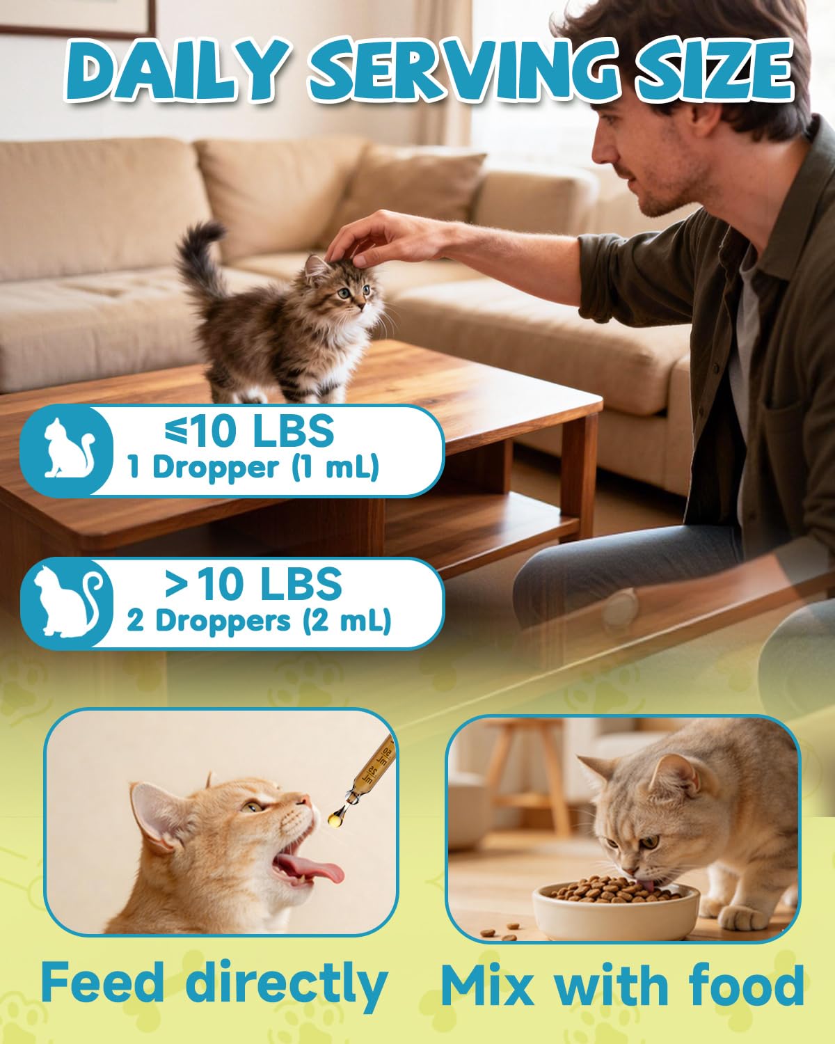 L-Lisina para Gatos - Gotas Lisina para Reforzar Sistema Inmunitario Gatos - Aliviar Alergias en Gatitos, Estornudos, Gripe Felina, Antibióticos para Gatitos con Vitaminas y Minerales, Calostro