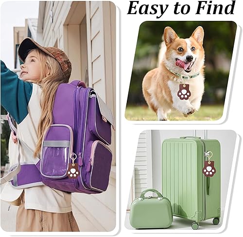 Miniatura 176 de Funda de cuero para llavero para Apple Airtag, funda protectora de AirTag con anillo para llavero, funda antiarañazos para llaves