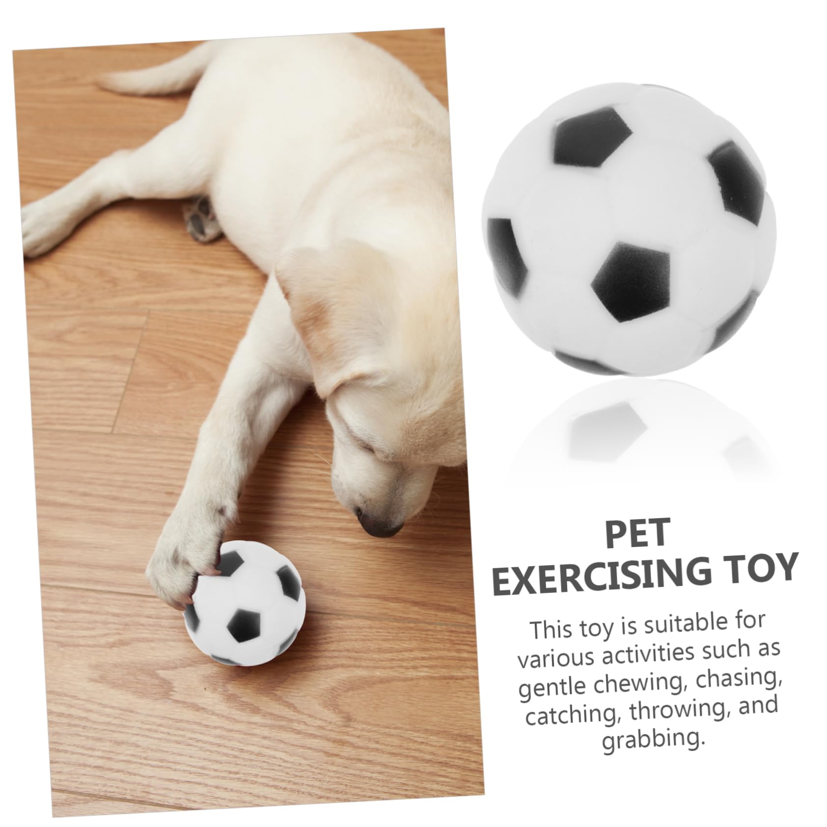 Toddmomy 20piezas Balones De Fútbol Interactivas para Juguetes De Chirriantes para Masticar y para Reducción De y Estrés