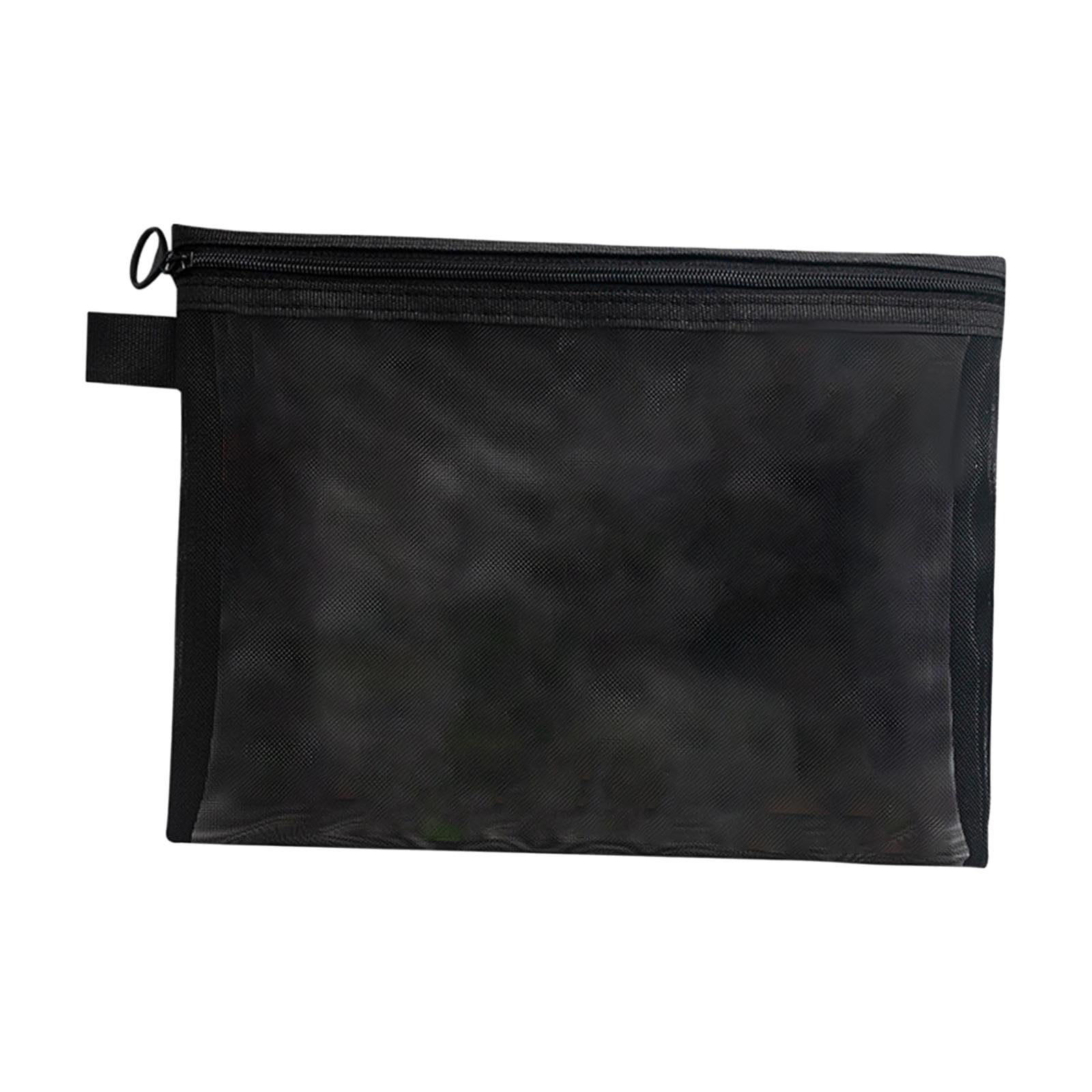 Sadnyy Netz-Make-up-Taschen – 5 Stück, Schwarz, 21 X 12 X 8 Cm, Mit Reißverschluss, Atmungsaktiv