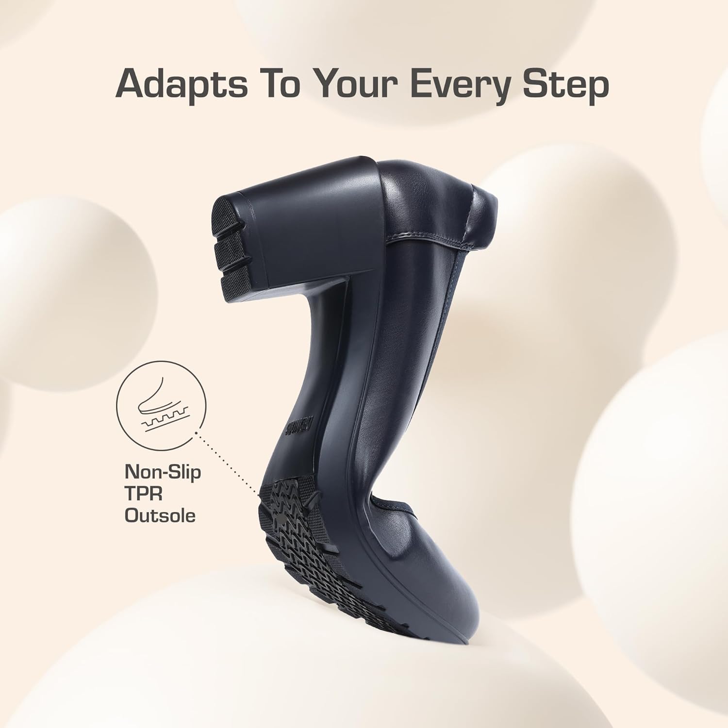 DREAM PAIRS Women's Chunky Closed Toe Low Block Heels Work Pumps Comfortable Round Toe Dress Wedding Shoes Nereida - Image 5