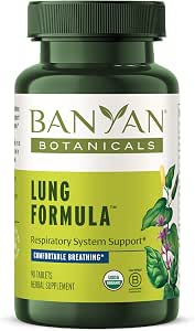 Banyan Botanicals Lung Formula – Organic Respiratory Support for Lung Health – 90 Tablets