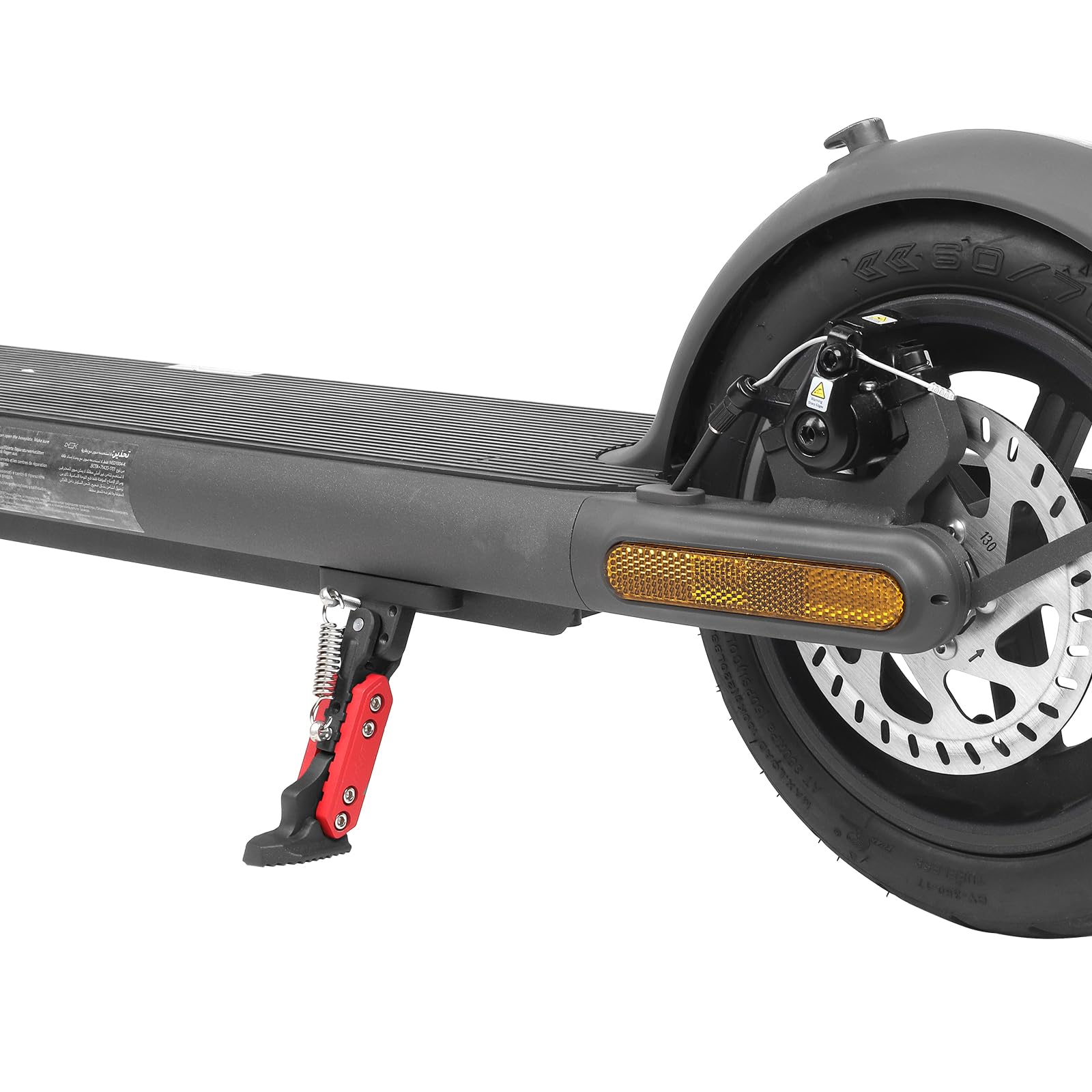 ulip Béquille réglable pour trottinette électrique - Accessoires de rechange pour Xiaomi 4 Segway Ninebot F Series Xiaomi M365 1S Pro Pro2 MI3 - Noir et rouge