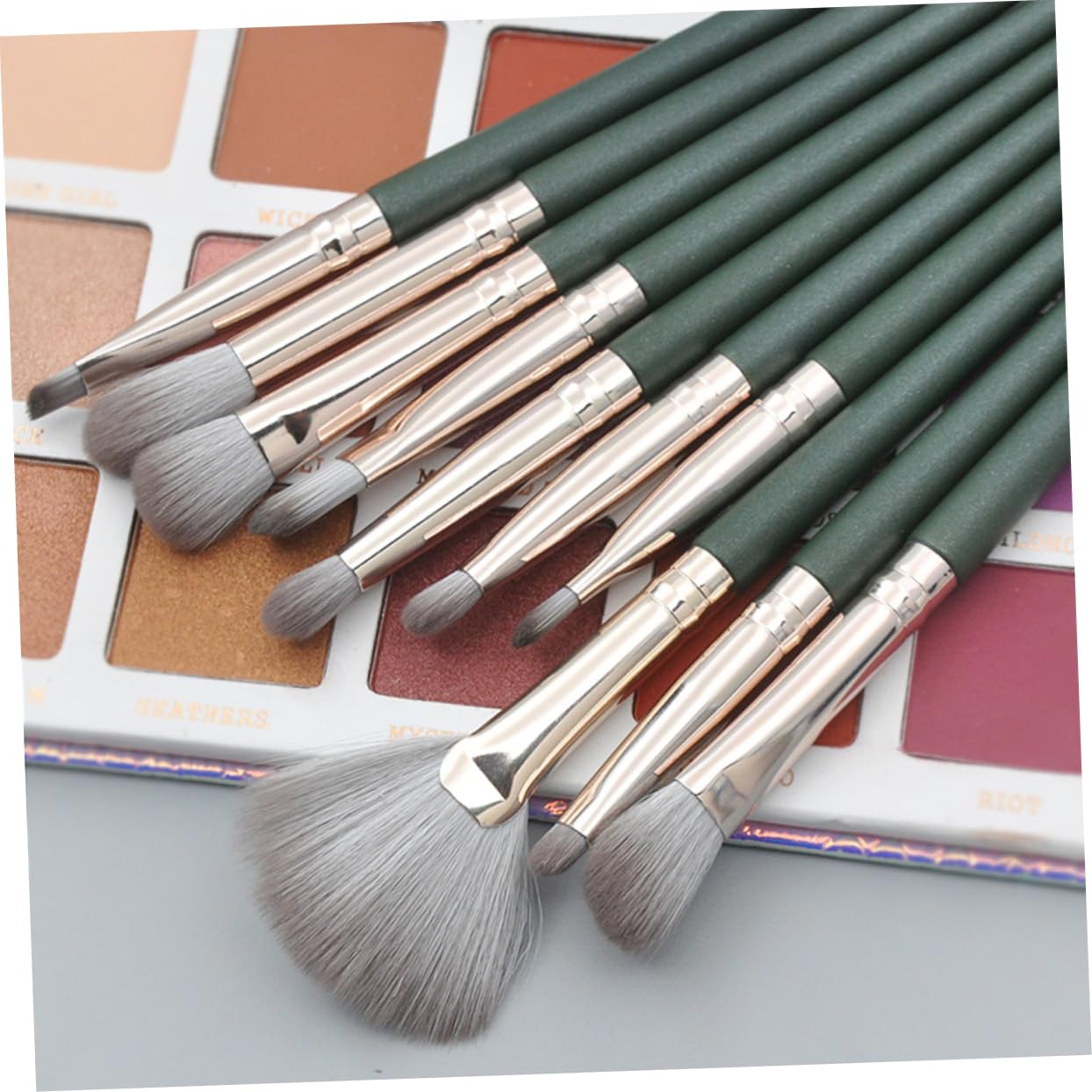 COHEALI 28stücke Teiliges Kosmetikpinsel-set Mit Holzgriff Professionelle Make-up-pinsel Aus Künstlichen Fasern Schwarzgrün Für Foundation Und Pudrige Anwendungen Für Täglichen