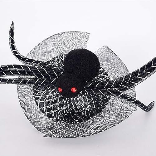 Miniatura 4 de Diadema de araña de Halloween, bandas para el pelo de telaraña, diadema negra para el pelo, decoración de fiesta de vacaciones, disfraz de Navidad,