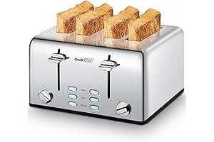 Geek Chef 4 Slice Toaster: Unparalleled Toasting Experience with Extra Wide Slots