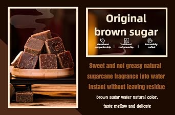 handmade dark brown sugar period 250g 8.81oz