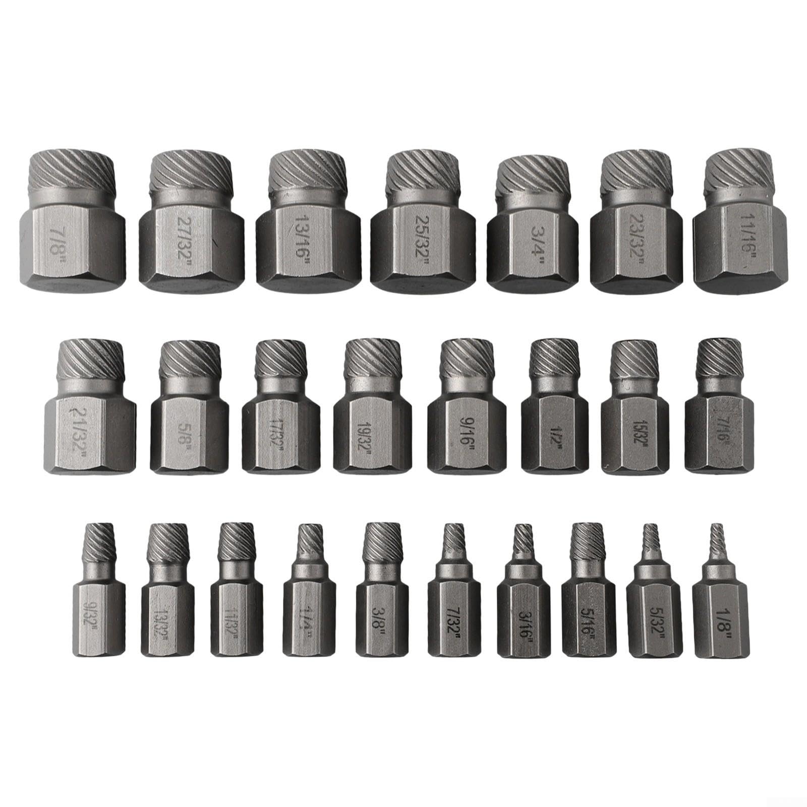 Kit Extractor Tornillos 25pz para acero Carbono Kit Extractor
