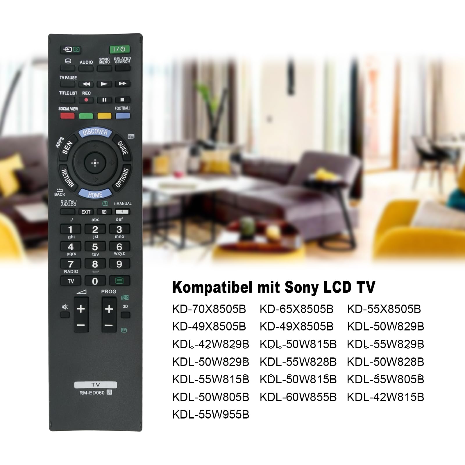 Telecomando Universale Aftermarket Per TV Sony – Compatibile KDL-42W829B