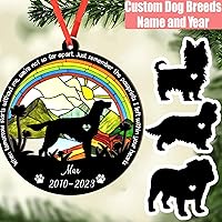 Vista 3 de Adorno de atrapasoles de setter irlandés personalizado, adorno de Navidad de Setter irlandés, regalo para perro amante, setter irlandés