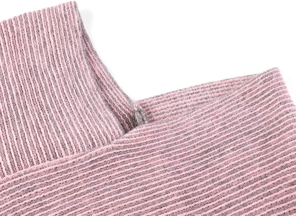 Fomolom Womens Poncho Sweater V Neck Knitted Pullover Shawls Wraps Capes with Fringes Gifts for Women Mom - Image 6