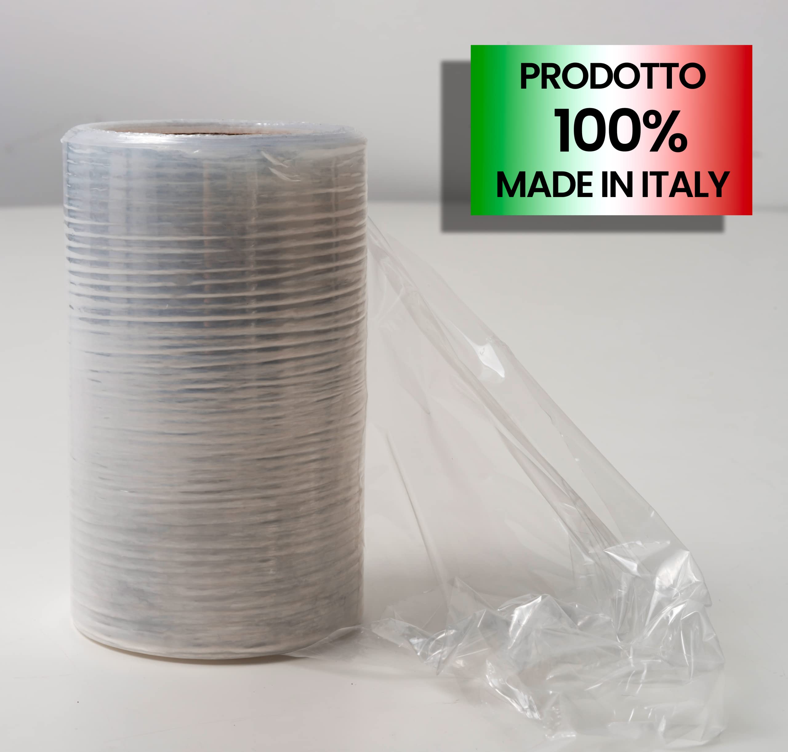 IPEA Película Estirable Transparente para Embalaje - 150 Metros x 12 cm - Made in Italy - Rollo película para Protección, Embalaje de Objetos en Transporte - Resistente al Desgarro