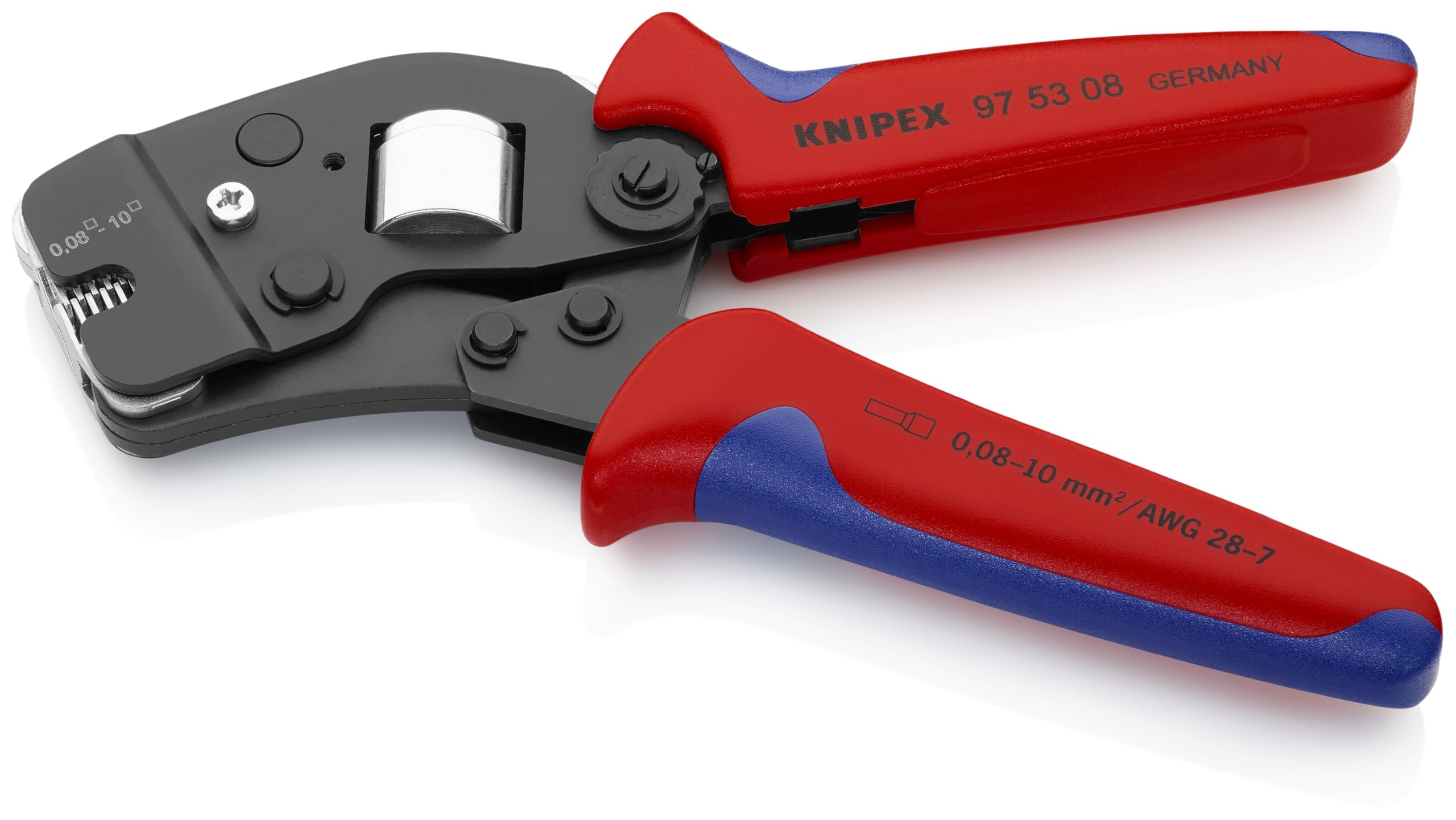 KNIPEX Alicates de crimpado autoajustables para virolas de alambre