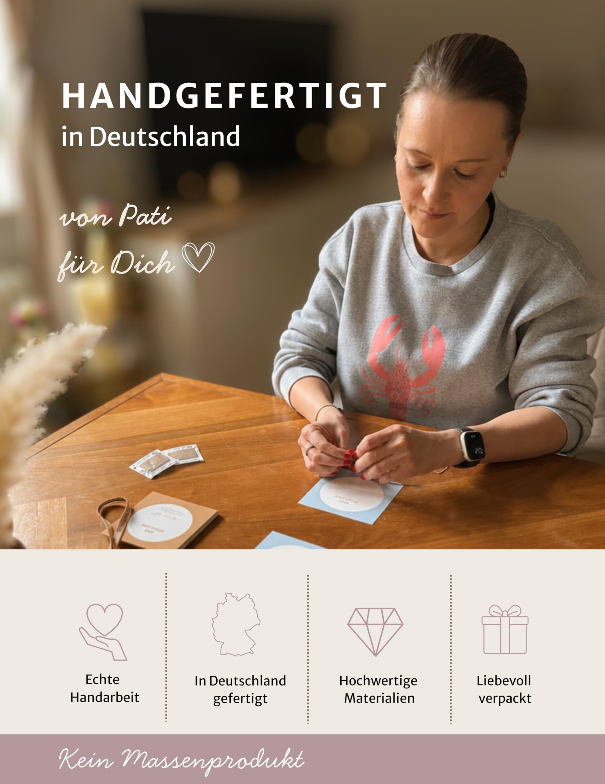 happymaker - Bracelet de pierres précieuses pour femmes, bracelet de perles de pierre de lune grenat et abricot avec acier inoxydable plaqué or, fait main, emballage cadeau