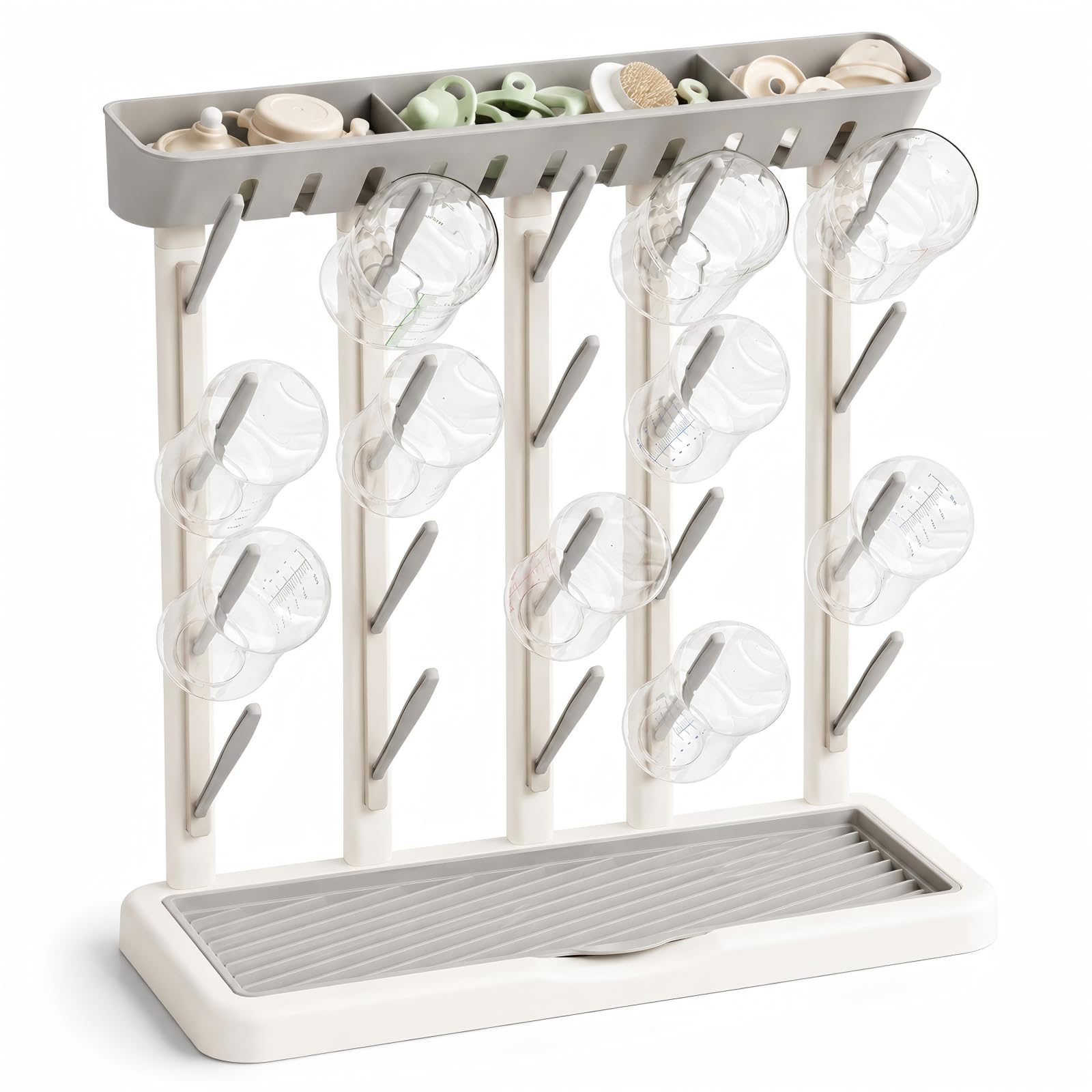 Bloomhüan Baby Bottle Drying Rack, 20 Bottles, Vertical & Space Saving