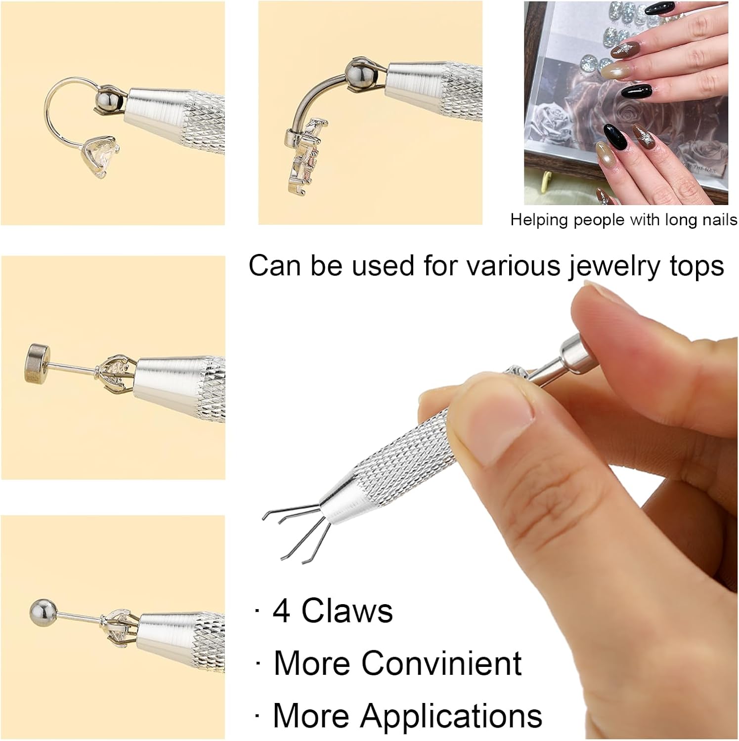 Horseshoe Nose Ring for Women, 20G 18G 16G Surgical Steel Nose Hoops, Multi-Purpose Nose Piercing Jewelry for Cartilage Helix Tragus Labret Septum Lips Ears - Image 6