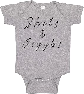 Ink Trendz Shits & Giggles Cute Baby Bodysuit Romper Creeper