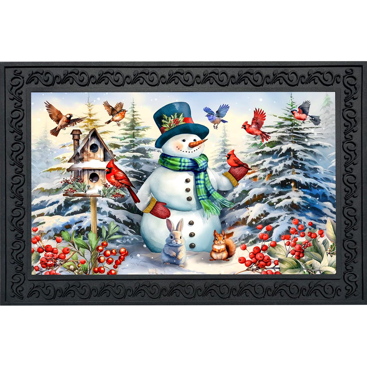 Briarwood Lane Snowman Doormat - Winter Decor -27 Briarwood Lane Snowman Doormat - Winter Decor -27