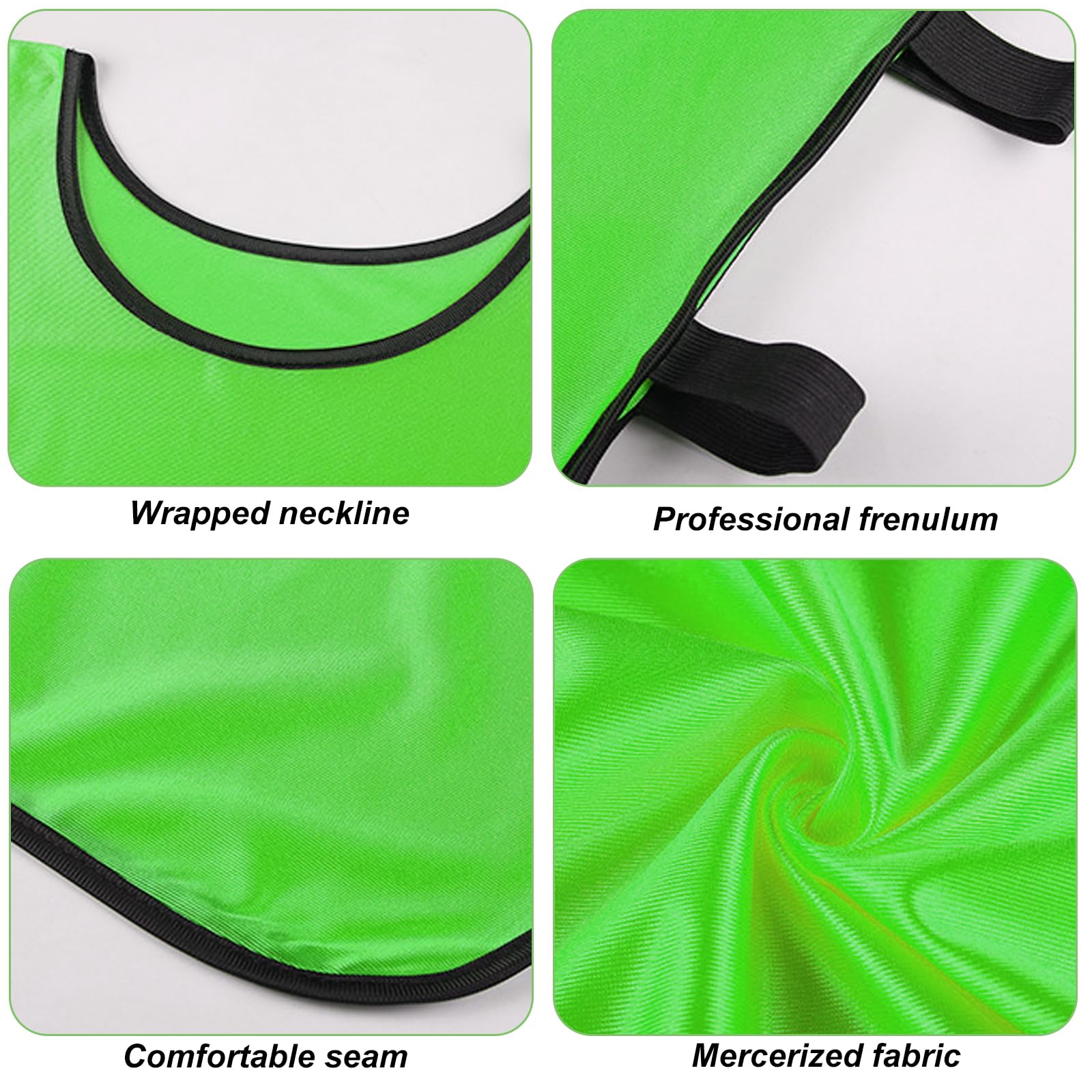 GBKDQQ Set Da 12 Pettorine Da Calcio Per Adulti, 47 X 70 Cm, Pettorine Da Allenamento In Rete Per Basket, Sportive Per Uomo, Donna, Calcio, Netball, Rugby (Verde Fluorescente)