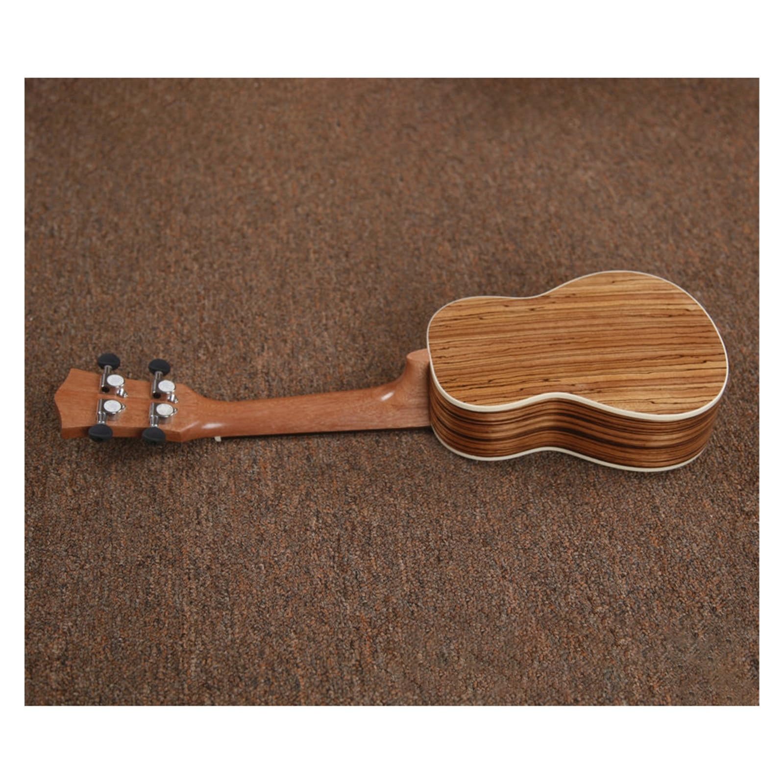 21-calowe Drewniane Ukulele Z Hebanowym Korpusem, Zamknięte Tunery, Czterostrunowy Ukulele, Mały Instrument Gitarowy Ukulele dla Początkujących