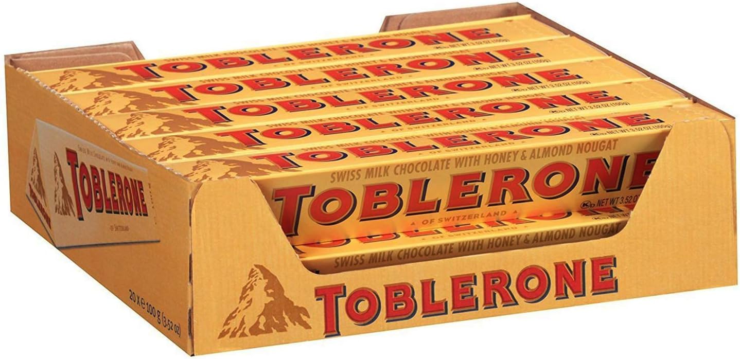 Milk Chocolate With Honey And Almond Nougat Pack Of 12, X 100 G - 1200 Gm