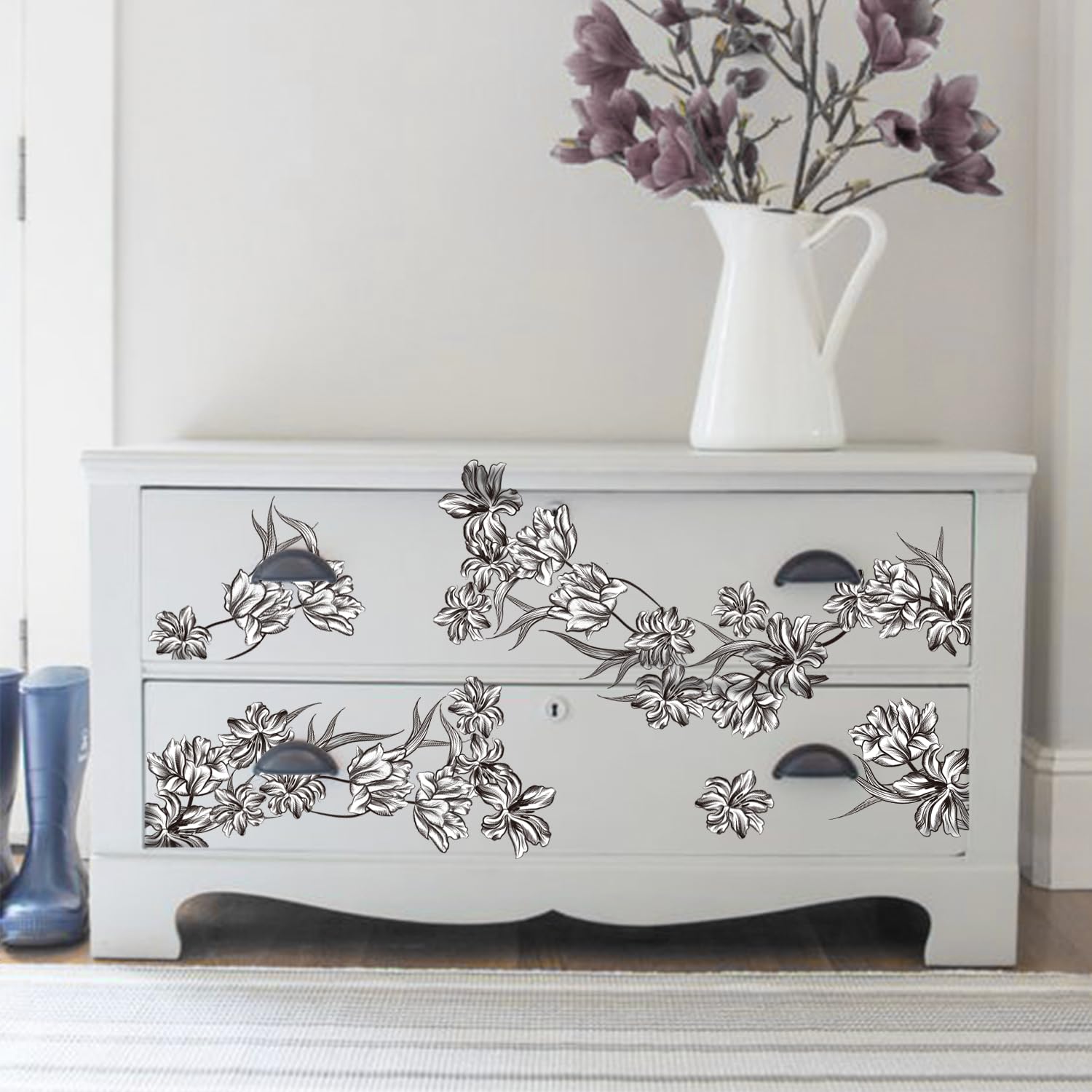 Amazon.com: neukids Lily Floral transfers for Furniture Decor