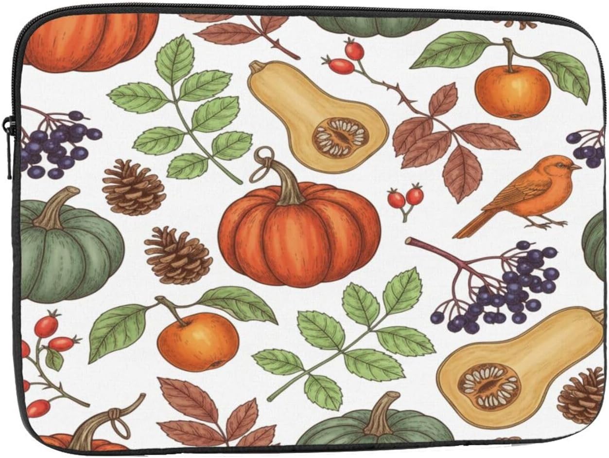 Laptop Sleeve Case 10 inch, Autumn Harvest Shockproof Protective Briefcase Computer Bag, Portable Notebook Laptop Cover for MacBook, HP, ASUS, Dell, Lenovo, Acer