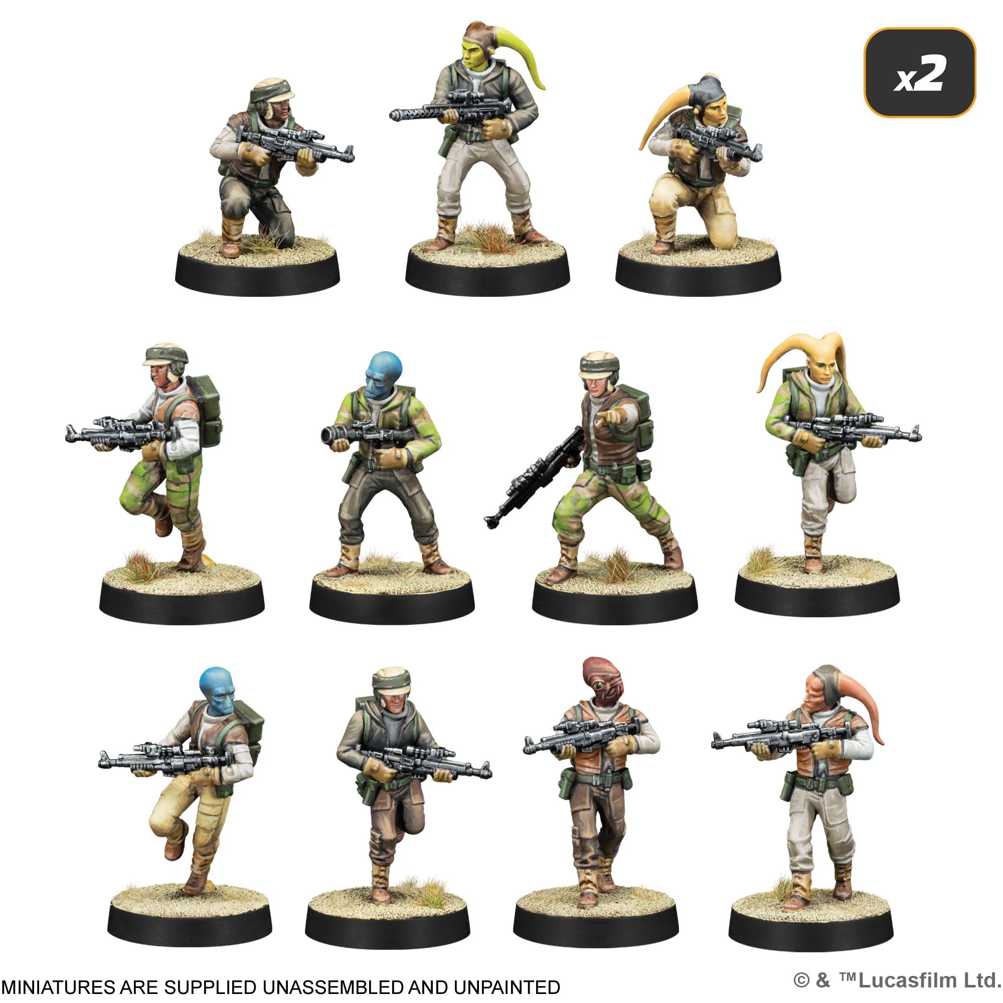 Atomic Mass Games | Star Wars: Legion Rebel Alliance Starter Set | Miniature Game Starter Set, Compatible With Star Wars Legion, Luke Skywalker, 36 Miniatures | 2 Players | 90 Minutes