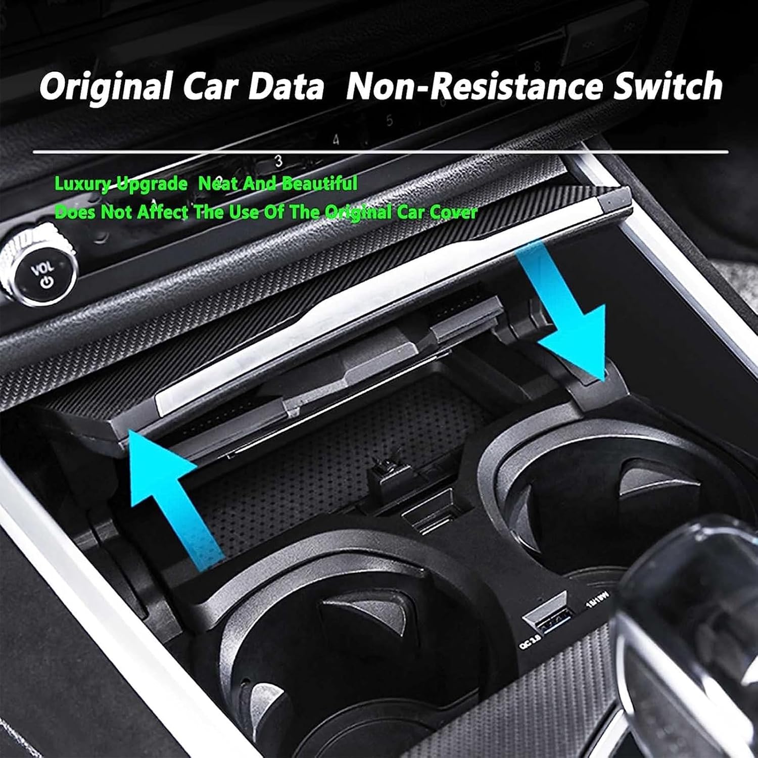 Wireless car Charger Supports Original car with NFC, 15W Fast Mobile Phone Charging Pad for BMW 2 Series (2022-2023) i3/3 Series (2020-2023) i4/4 Series (2021-2023)