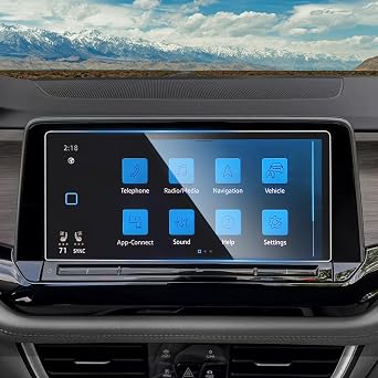 INTGET Navigation Screen Protector for 2026 VW Volkswagen Atlas/Cross Sport Accessories 2024 2025 SE SEL R-Line Car GPS Tempered Glass Center Touch Screen Display Touchscreen Protective Film 12inch