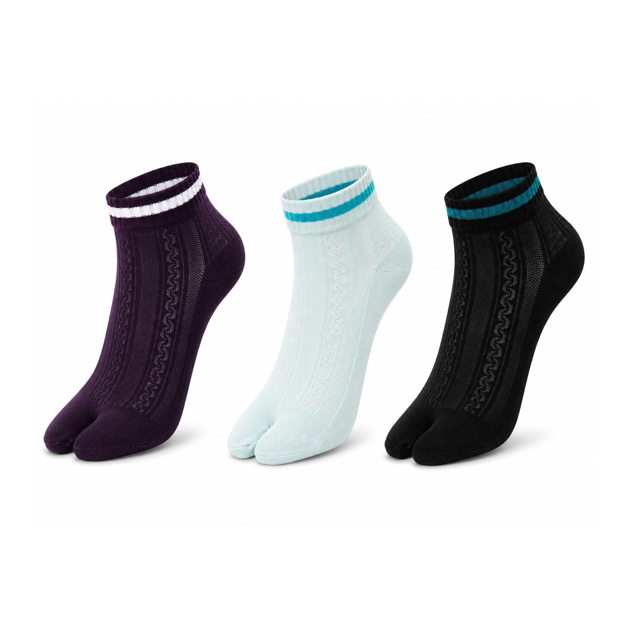 Ankle Thumb Socks for Woman | Breathable Combed Cotton | Moisture Absorbent & Odour Resistant | Soft Comfortable Fit with Durable Welt | Everyday Wear | Pack of 3-picture-14