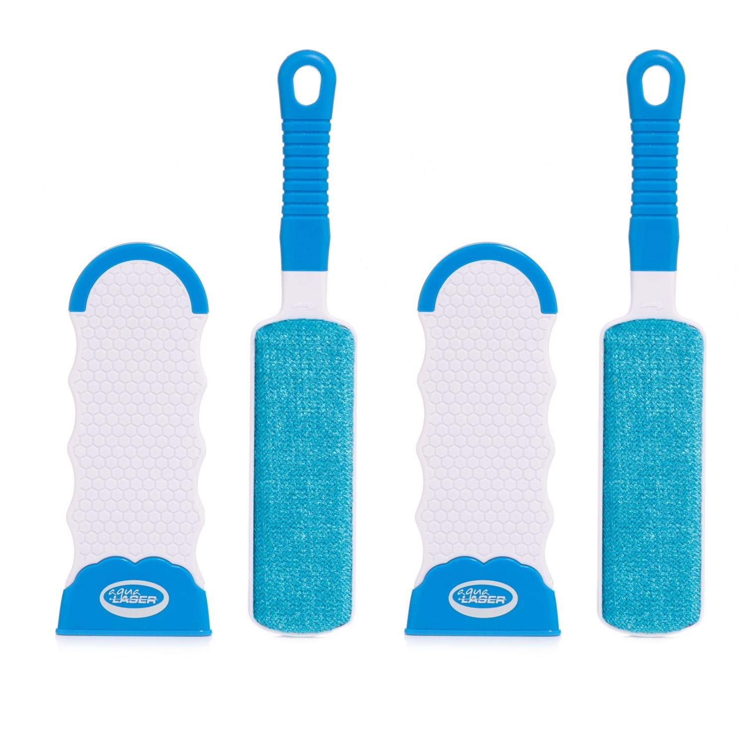Kosmetex Badebürsten 2er Set - Blaue & Rosa Saunabürste Mit Langem Stiel, Aus Kunststoff
