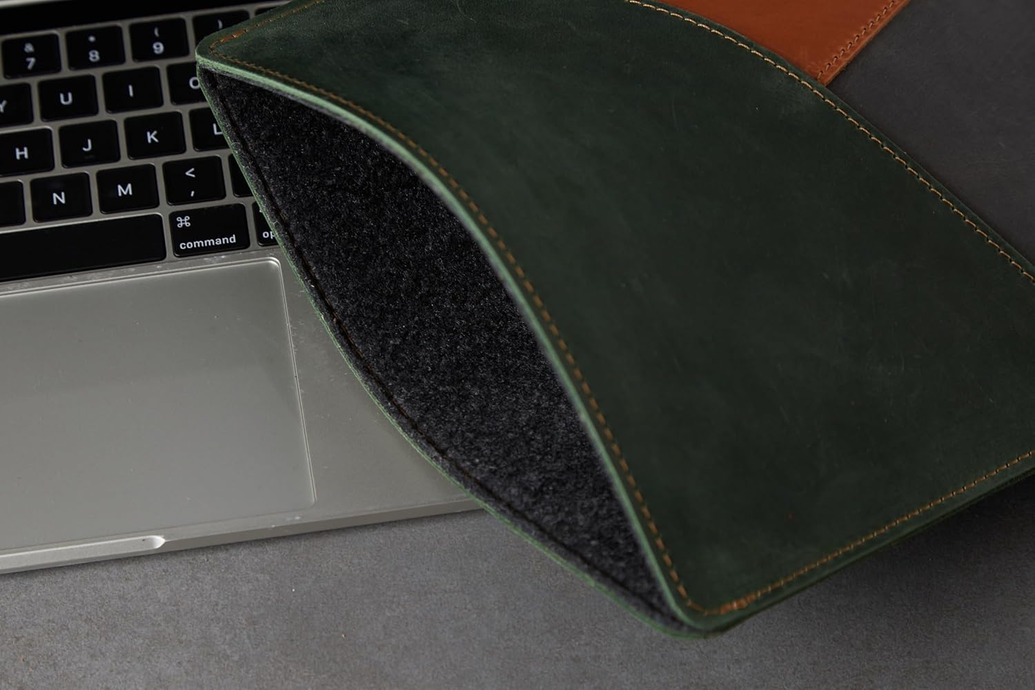 INCARNE Leather 15 inch Laptop Case Compatible with MacBook Air 15 inch Sleeve Made for MacBook Air 15" M2 A2941 M3 3114 M4, Tree