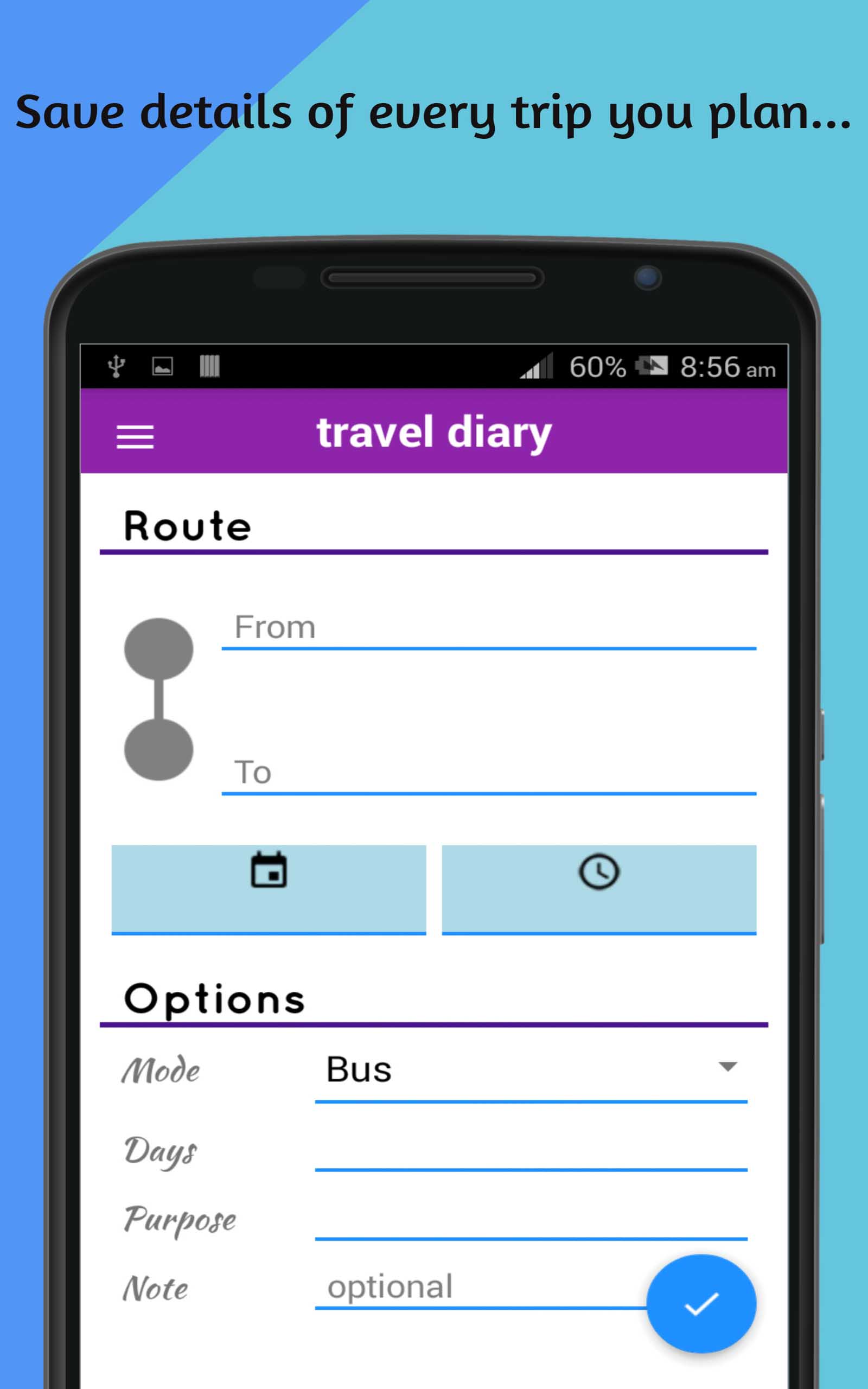 Travel Diary App on Amazon Appstore